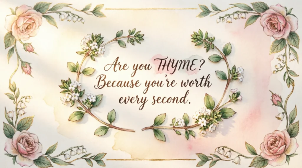 Cute Herb Pickup Lines
