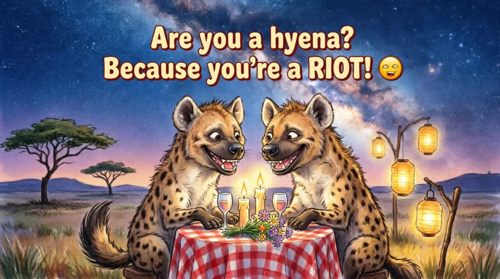 Cute Hyena Pickup Lines
