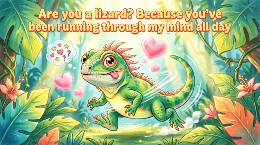 Cute Iguana Pickup Lines