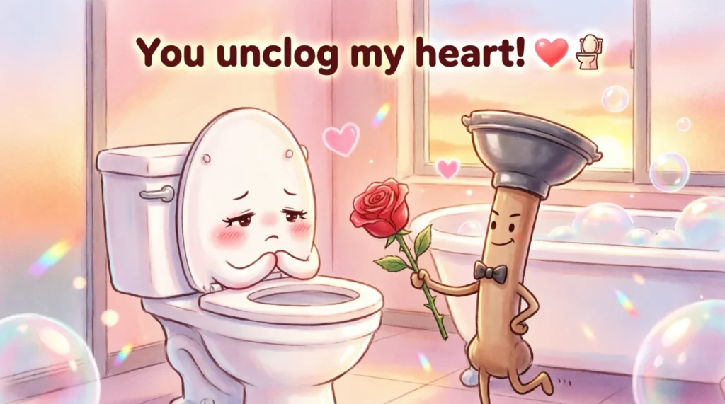 Cute Toilet Pickup Lines