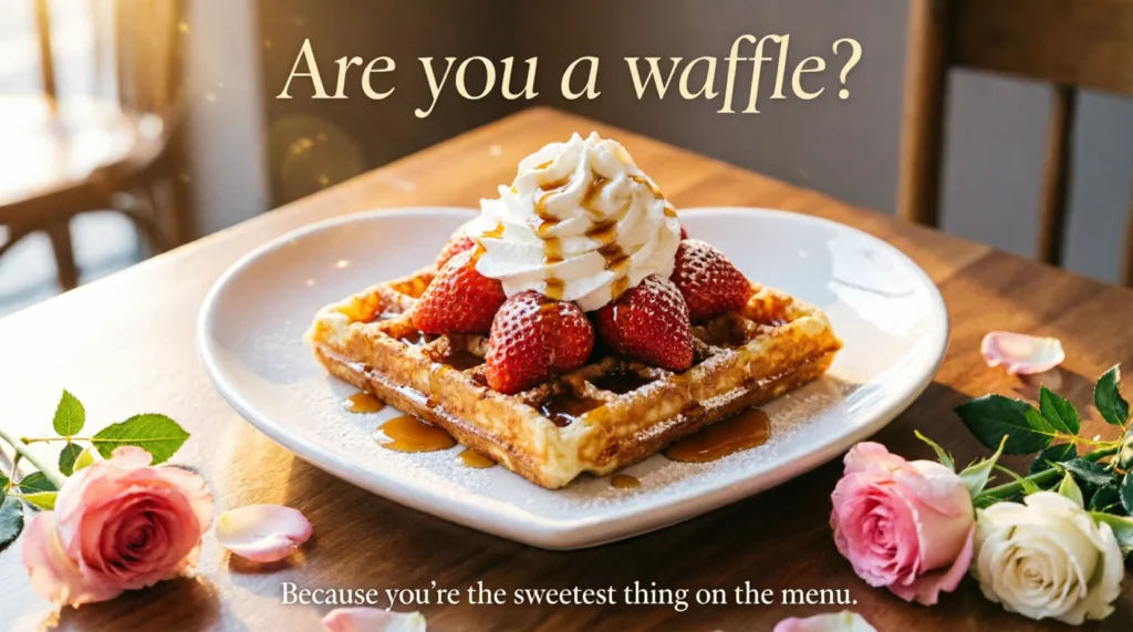 Cute Waffle Pickup Lines
