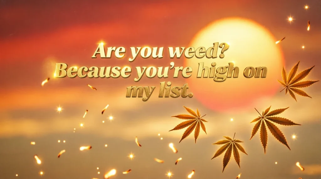 Best Weed Pickup Lines