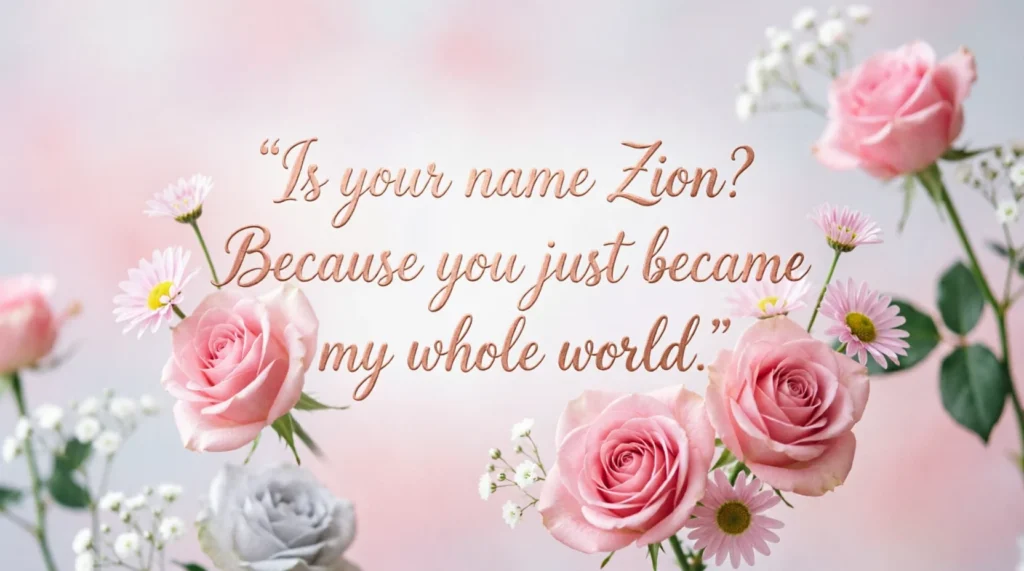 Best Zion Pickup Lines