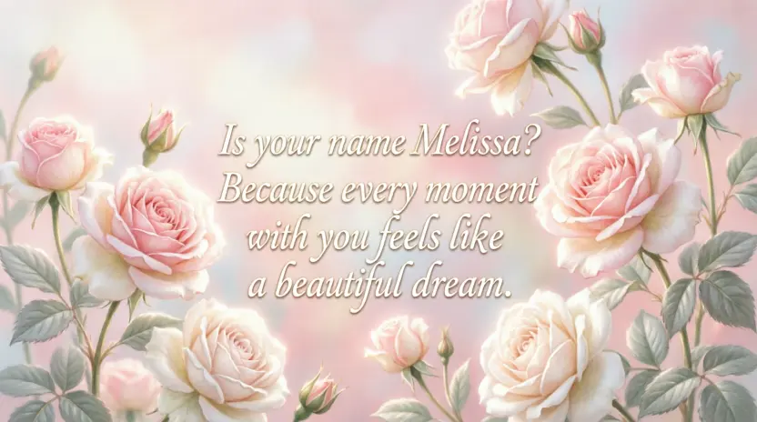 Funny Melissa Pickup Lines