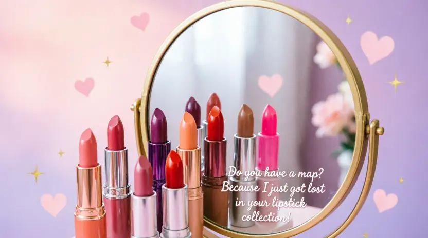 Cheesy Lipstick Pickup Lines That Are Actually Fun