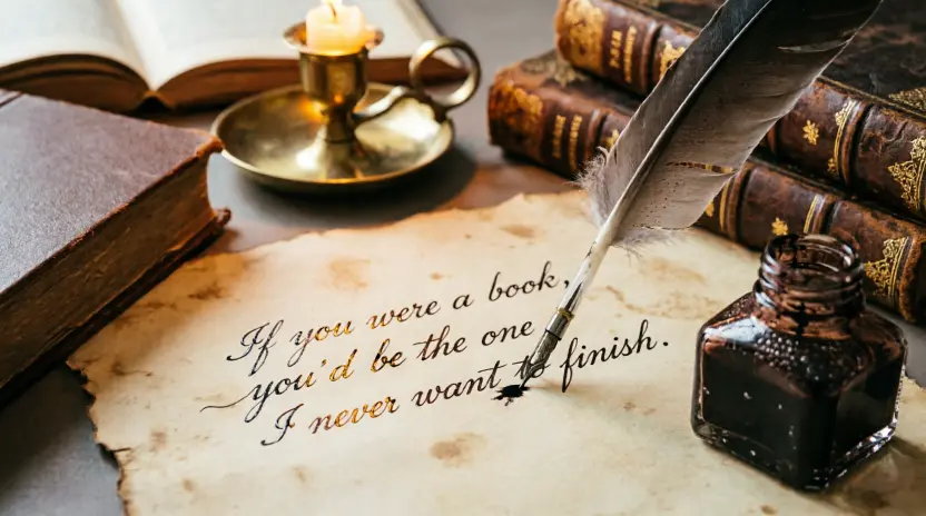 Cheesy Literature Pickup Lines That Are Surprisingly Charming