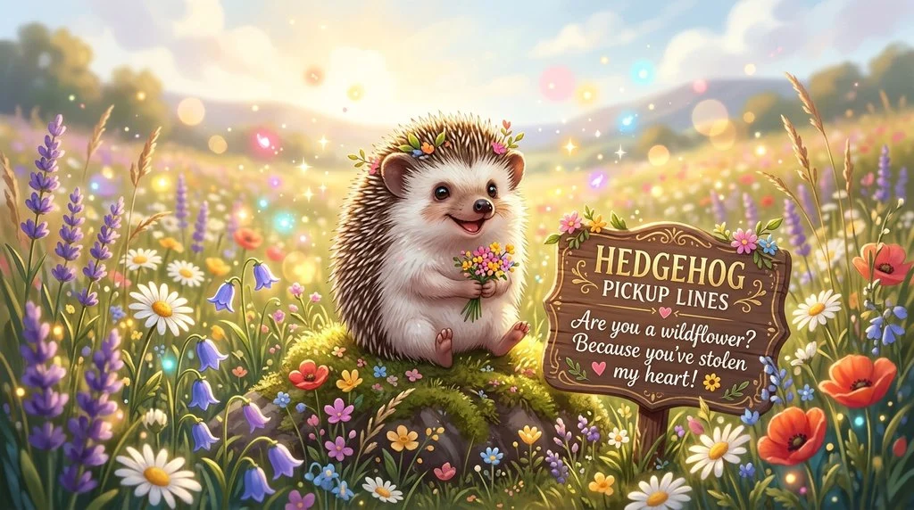 Cheesy Hedgehog Pickup Lines