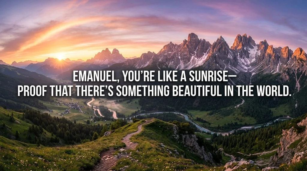 Funny Emanuel Pickup Lines