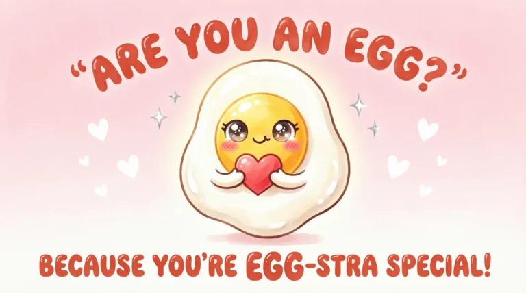 Eggcited Pickup Lines