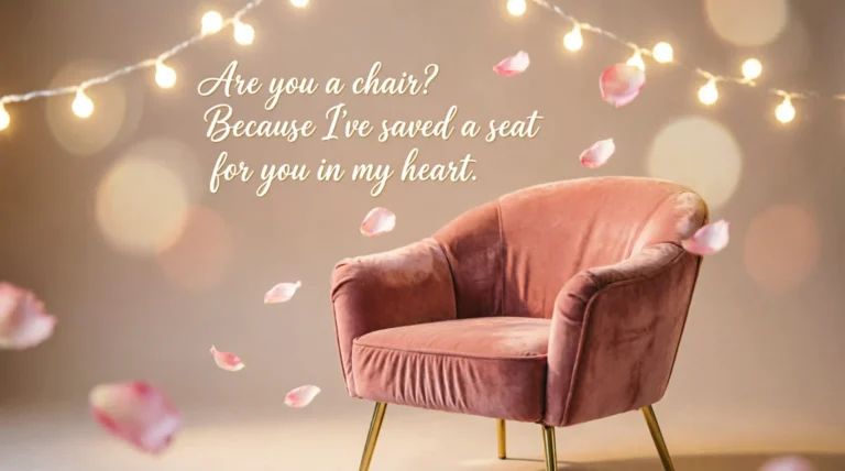 Furniture Pickup Lines