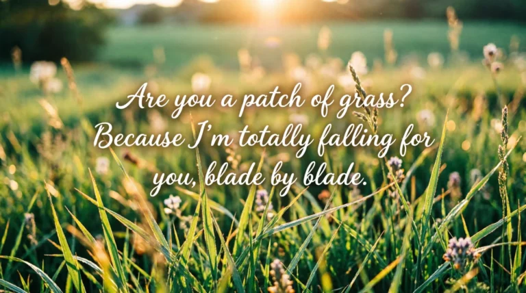 Grass Pickup Lines