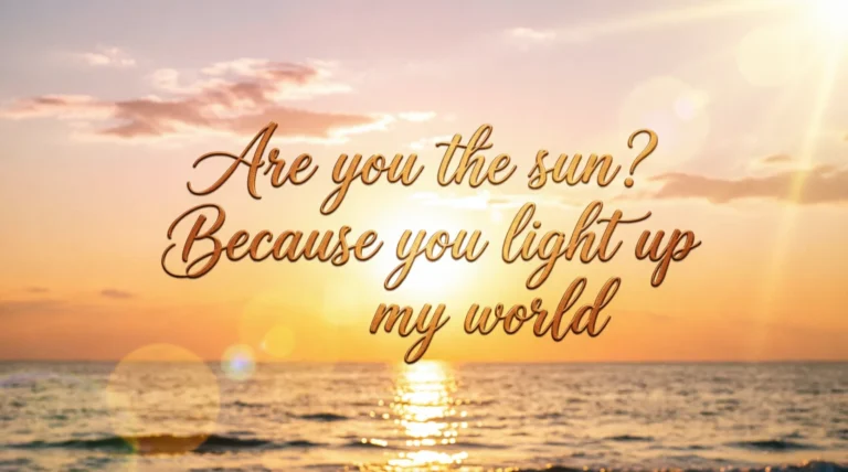 Sun Pickup Lines