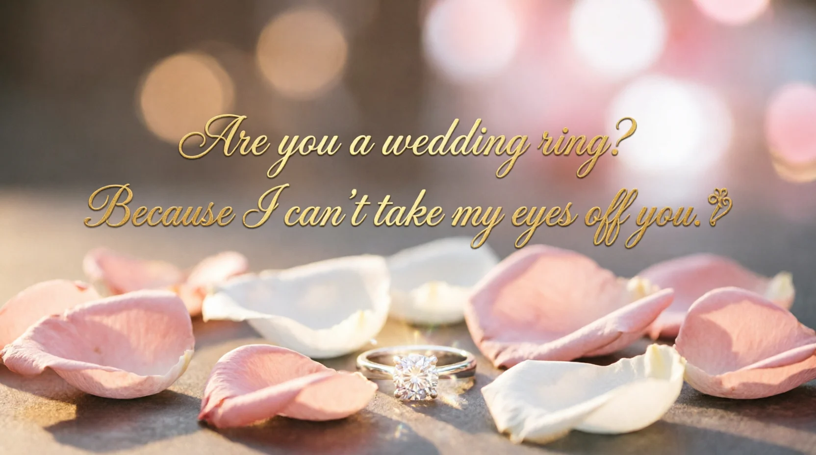 Wedding Pickup Lines