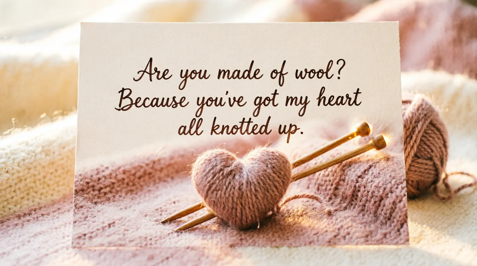 Wool Pickup Lines