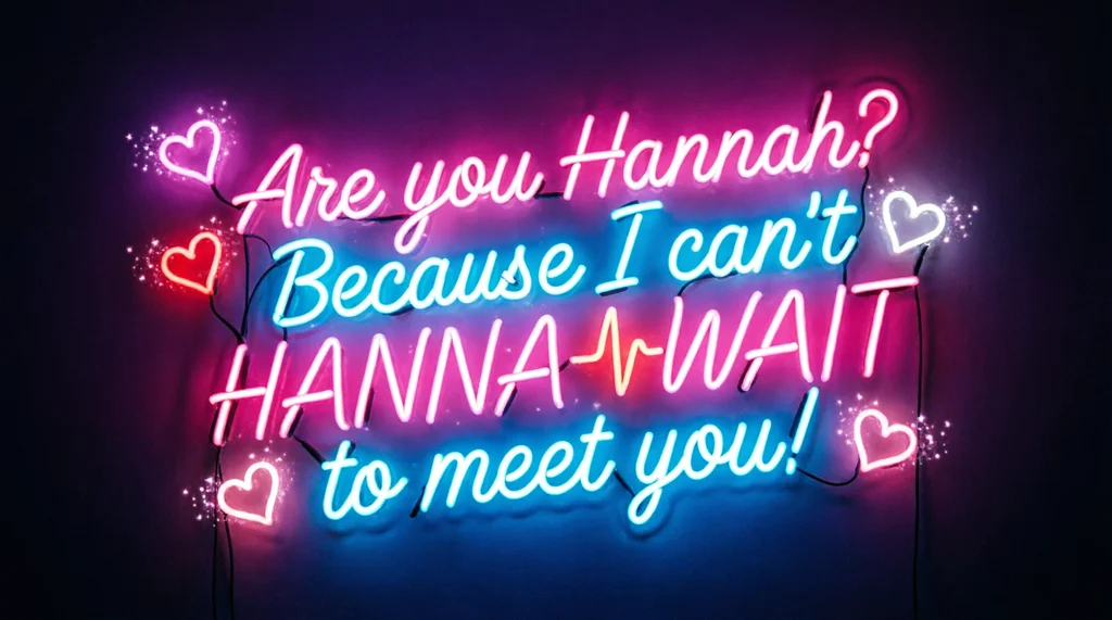 Best Hannah Pickup Lines