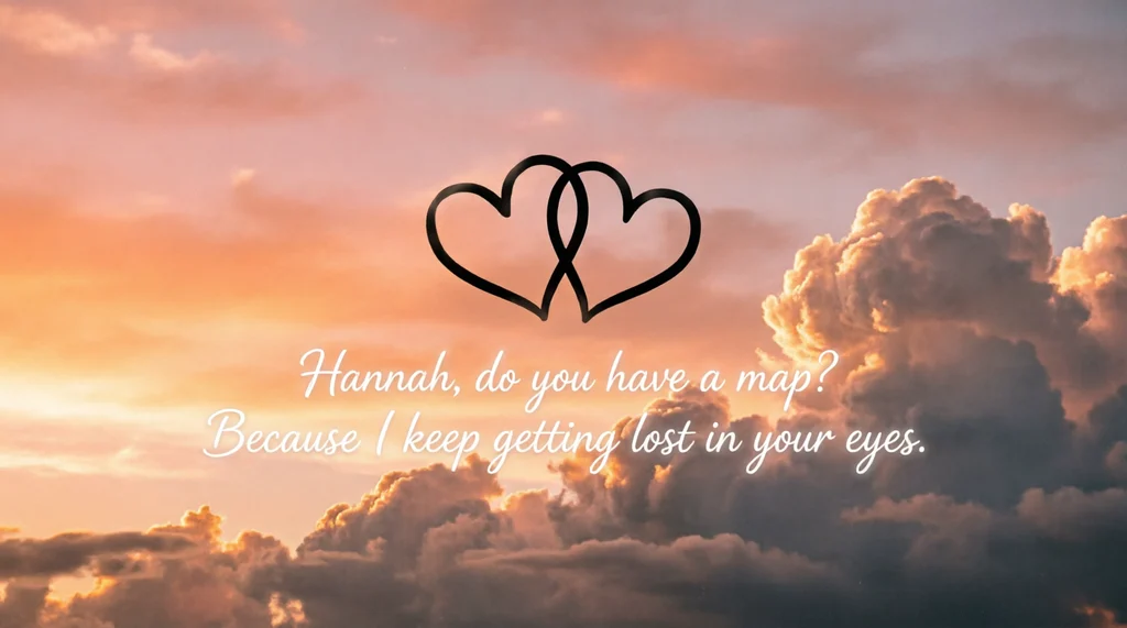 Cute Hannah Pickup Lines